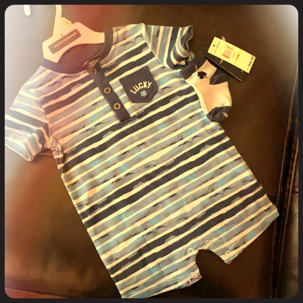 Lucky brand one piece with socks
